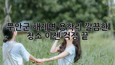 무안군 해제면 용학리 깔끔한 청소, 이젠 걱정 끝! ✨